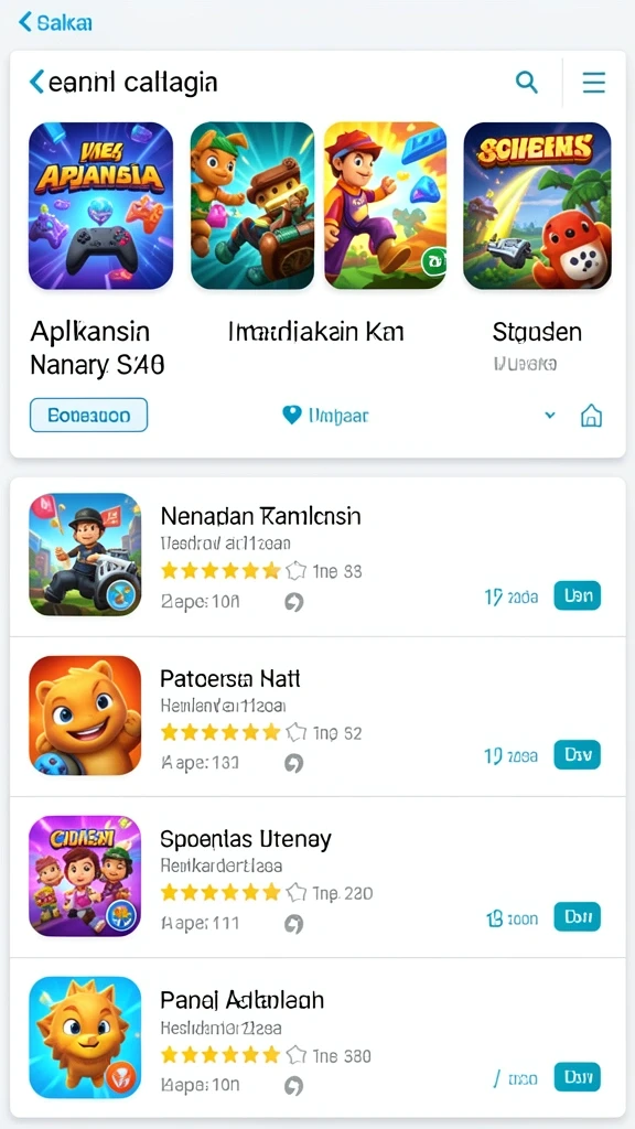 Screenshot aplikasi AGENJITU - Menampilkan berbagai pilihan permainan yang tersedia.