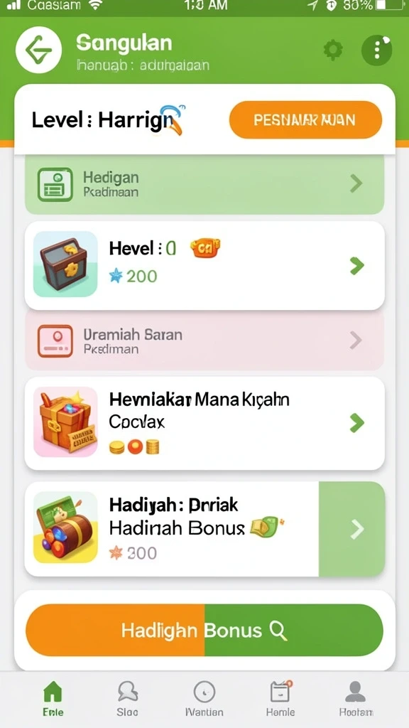 Gameplay yang menantang dengan beragam level.