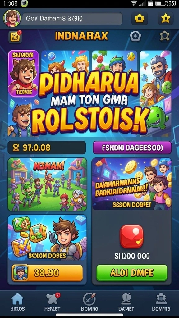 Screenshot menunjukkan tampilan awal permainan yang menggugah selera.