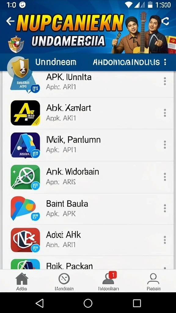 Tampilan awal yang menarik dan mudah dipahami.