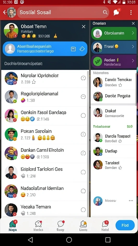 Tangkapan layar ketiga menunjukkan fitur kustomisasi karakter.