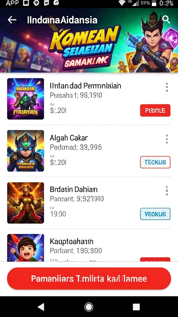 Beragam karakter unik dengan kemampuan khusus.