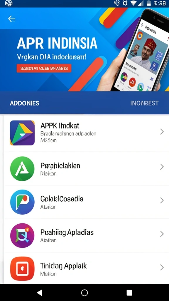 Tampilan awal yang menarik dan mudah dipahami.