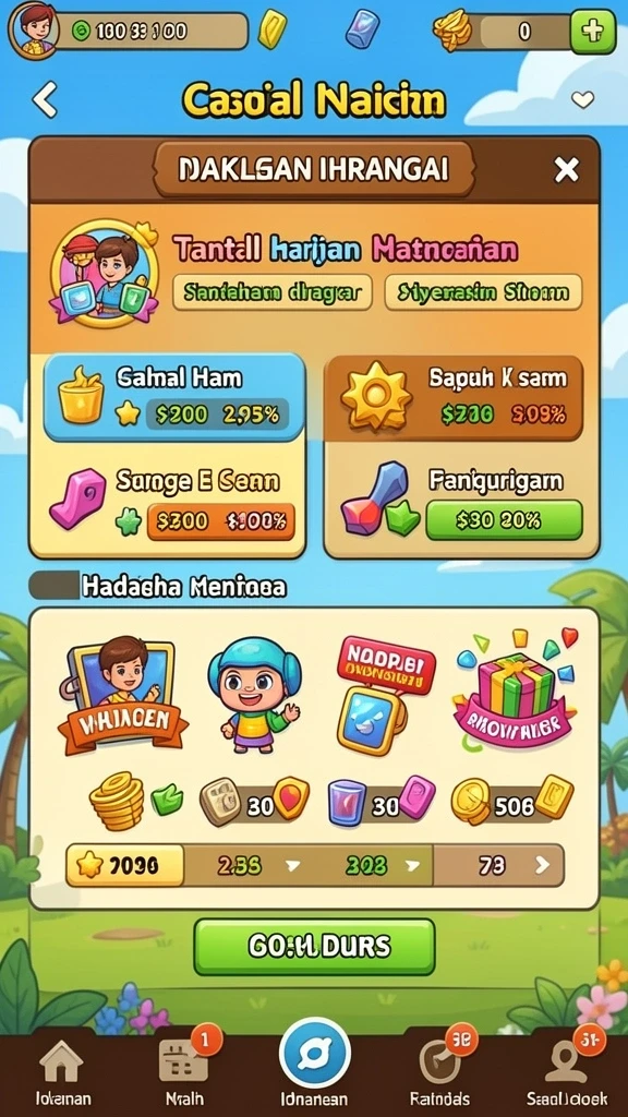 Tampilan permainan slot yang menarik dan beragam.