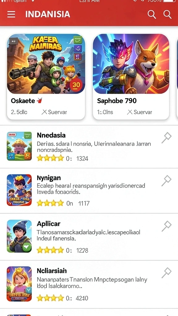 Tampilan antarmuka yang modern dan menarik.