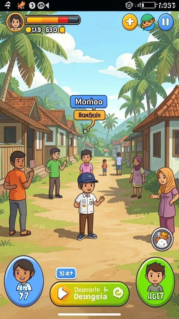 Fitur komunitas yang memungkinkan interaksi antar pemain.