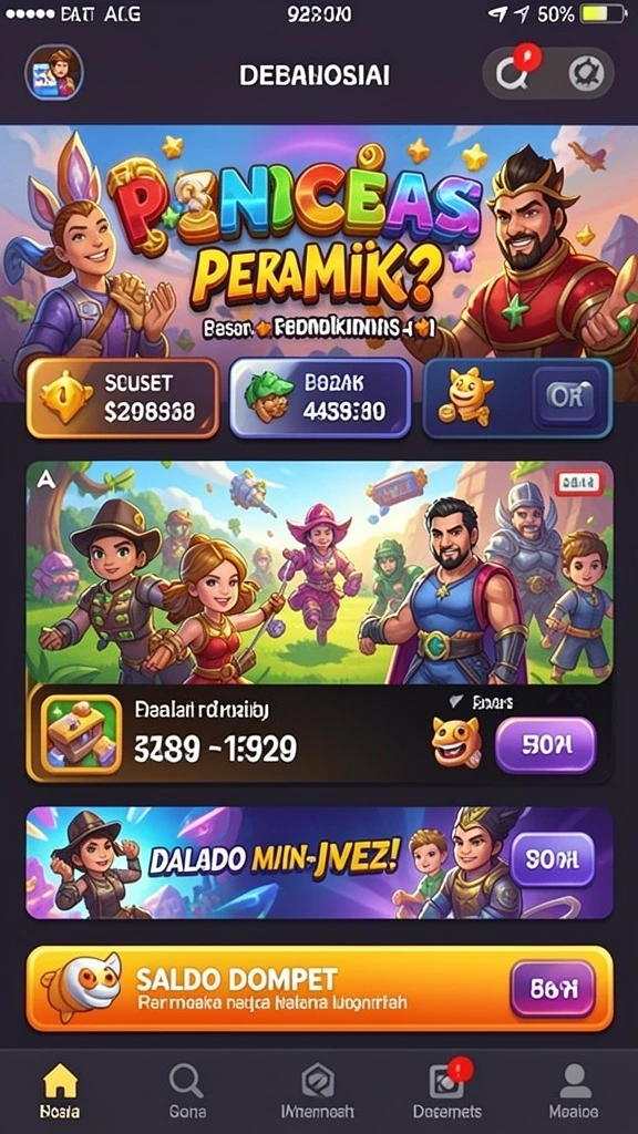 Karakter dengan kemampuan unik dan menarik.