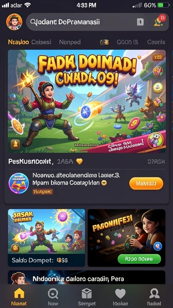 Beragam pilihan permainan yang menantang.