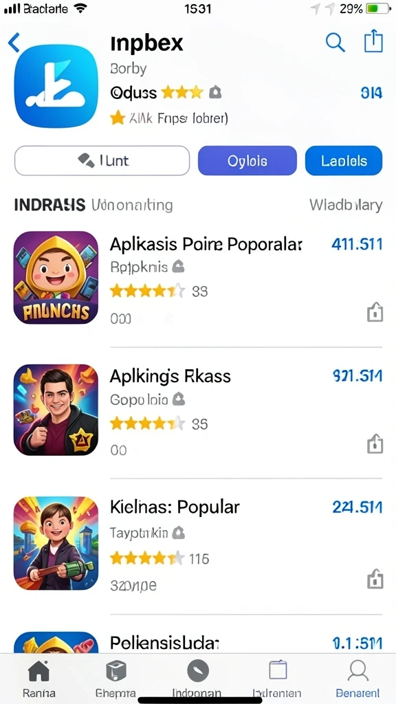 Pilihan permainan yang beragam dan menarik.