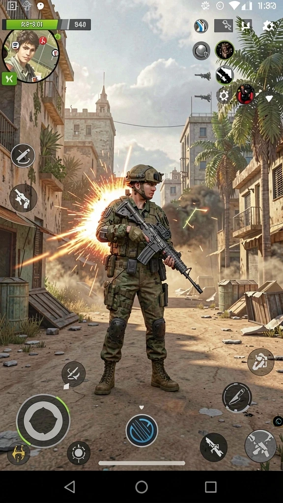 Pemandangan indah dari dunia game PRG007.