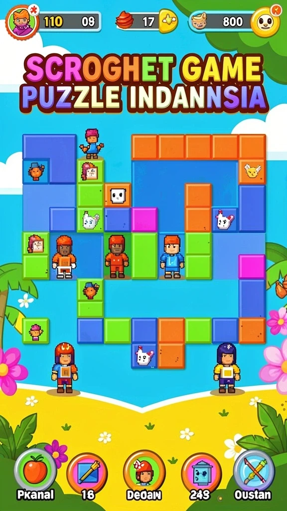 Tampilan mode multiplayer yang memungkinkan bermain bersama teman.