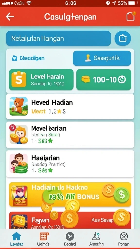 Fitur bonus yang memberikan pengalaman bermain lebih menarik.