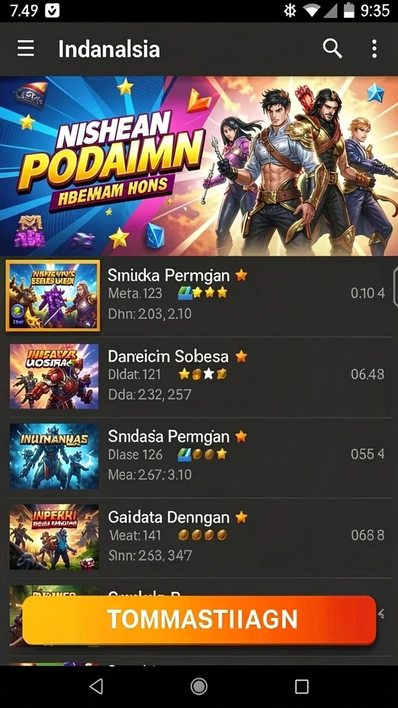 Grafis yang tajam dan warna yang menarik.
