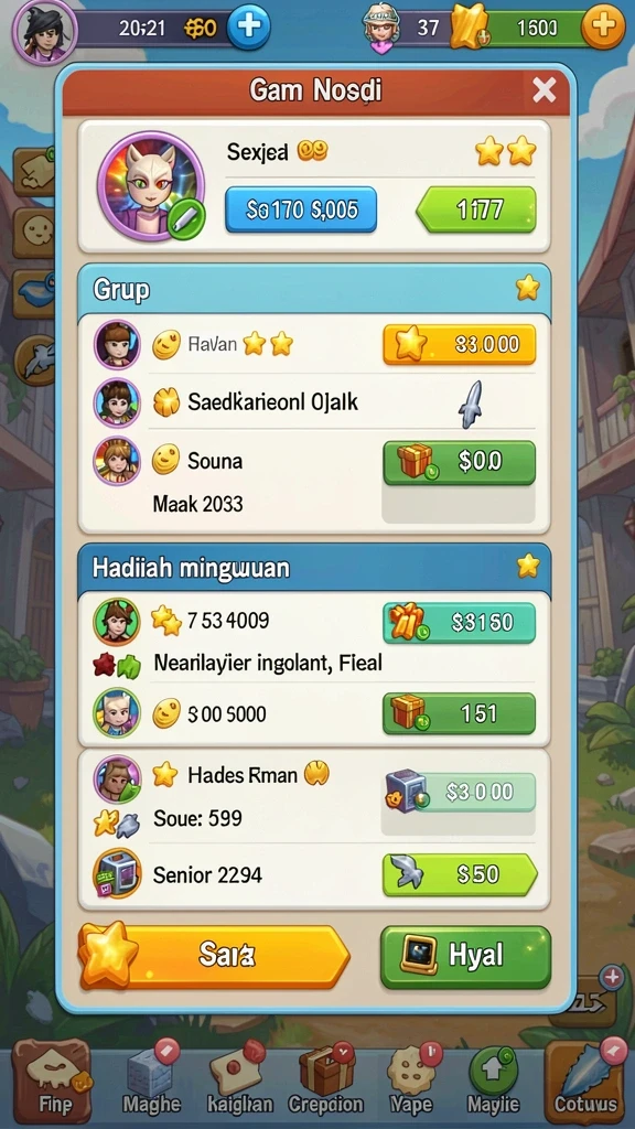 Berbagai tema menarik untuk dipilih dan dimainkan.