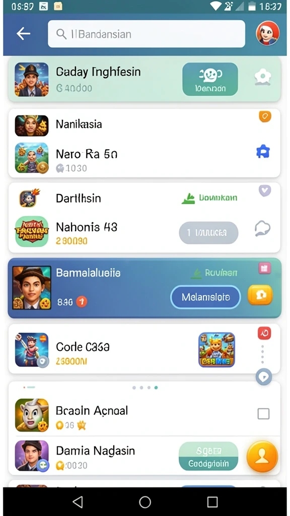 Karakter dengan variasi unik dan menarik.
