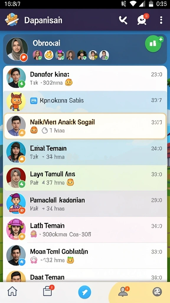 Tampilan antarmuka YUMETOTO yang menarik dan modern.